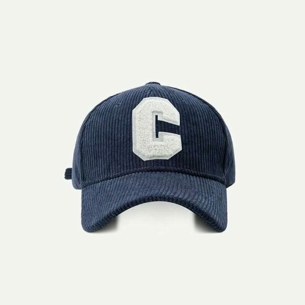 Y2K Streetwear Baseball Cap for Women - Letter C Snapback Hat