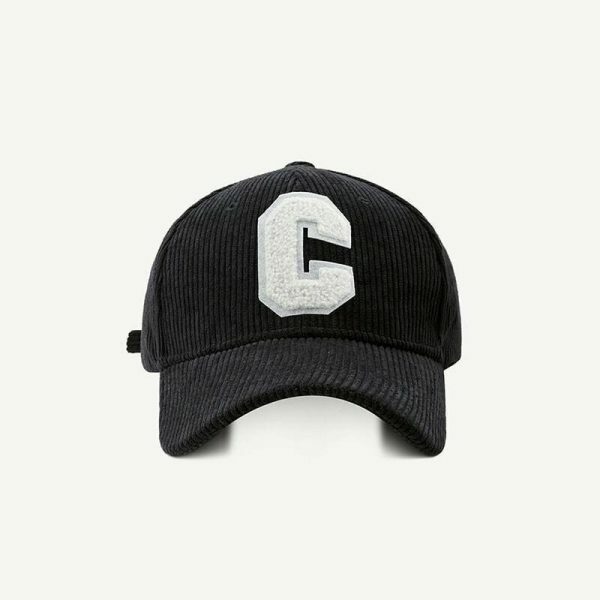 Y2K Streetwear Baseball Cap for Women - Letter C Snapback Hat