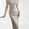 Y2K Streetwear Bodycon Dress for Women, Off-Shoulder Evening Party Korean Fashion, Spring-Summer One-Piece