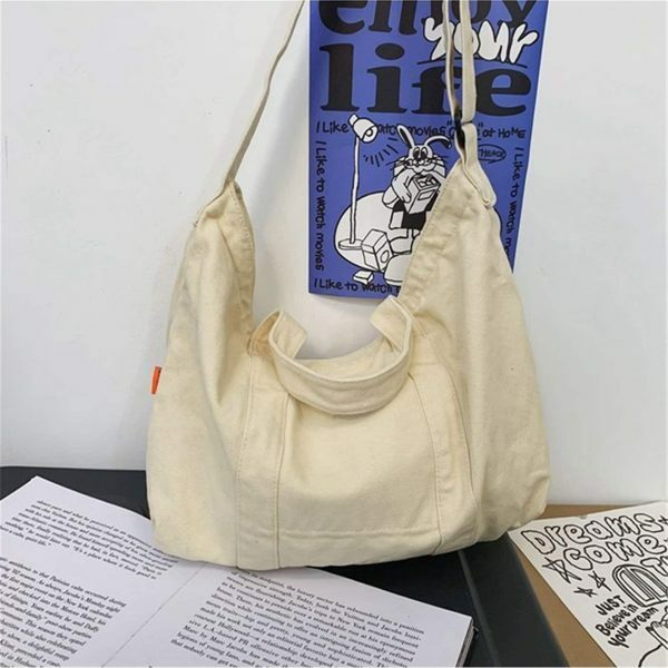 Y2K Streetwear Canvas Bag | Large Capacity Student Schoolbag