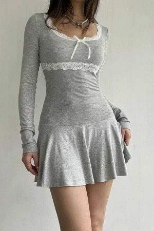 Y2K Streetwear Claudia Coquette Mini Dress