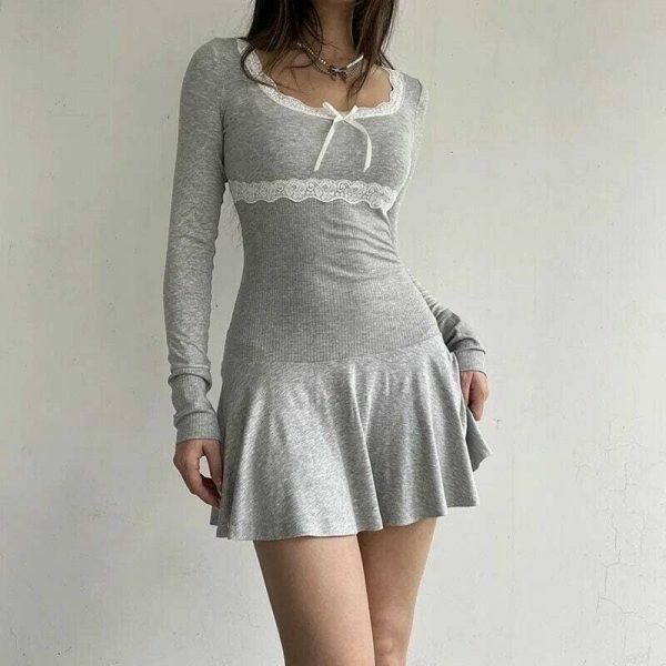 Y2K Streetwear Claudia Coquette Mini Dress