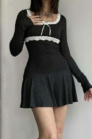 Y2K Streetwear Claudia Coquette Mini Dress