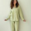 Y2K Streetwear Cotton Pajama Set | Soft Long-Sleeve Home Attire | Women's Two-Piece Outfit