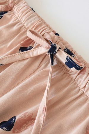 Y2K Streetwear Cozy Cotton Sleepwear Bottoms for Women