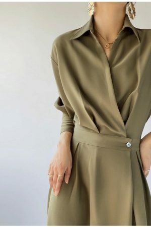 Y2K Streetwear: Elegant French Fragrant Dress for Modern Office Lady