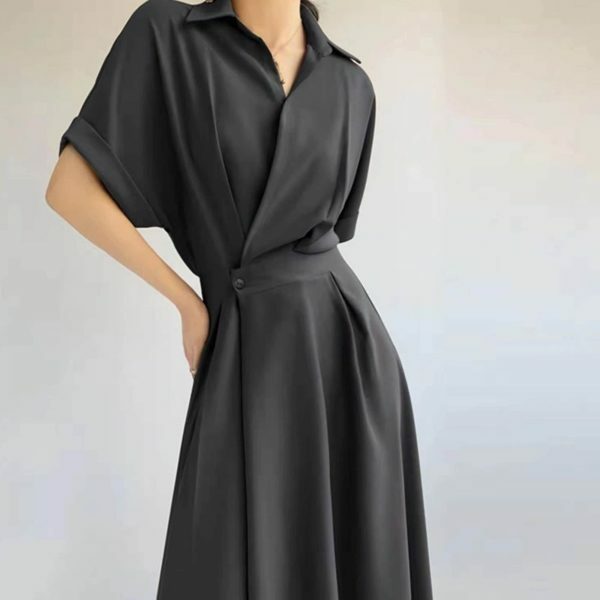 Y2K Streetwear: Elegant French Fragrant Dress for Modern Office Lady