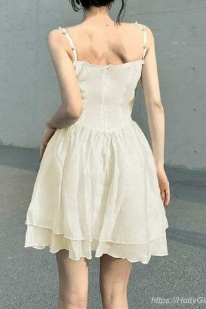 Y2K Streetwear Fairycore Sleeveless Mini Dress