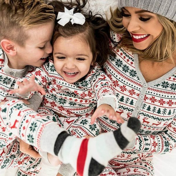 Y2K Streetwear Family Matching Pajama Set for Christmas