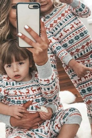 Y2K Streetwear Family Matching Pajama Set for Christmas