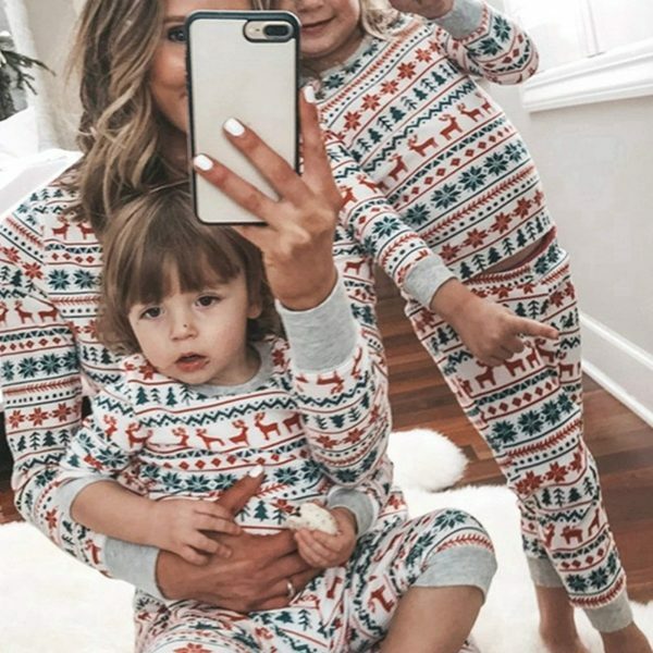 Y2K Streetwear Family Matching Pajama Set for Christmas