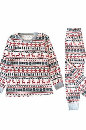 Y2K Streetwear Family Matching Pajama Set for Christmas