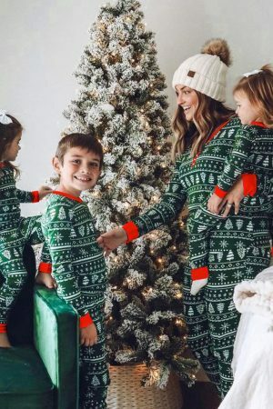 Y2K Streetwear Family Matching Pajama Set for Christmas