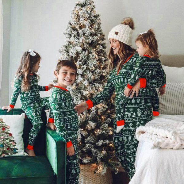 Y2K Streetwear Family Matching Pajama Set for Christmas