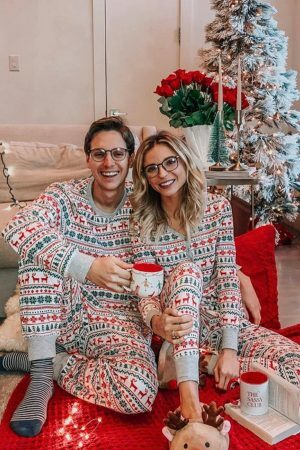 Y2K Streetwear Family Matching Pajama Set for Christmas