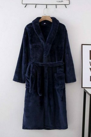 Y2K Streetwear Fluffy Cotton Robes for Men & Women - Cute Pajamas for Couples - Household Bathrobe Gift