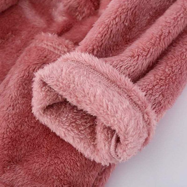 Y2K Streetwear Fluffy Cotton Robes for Men & Women - Cute Pajamas for Couples - Household Bathrobe Gift