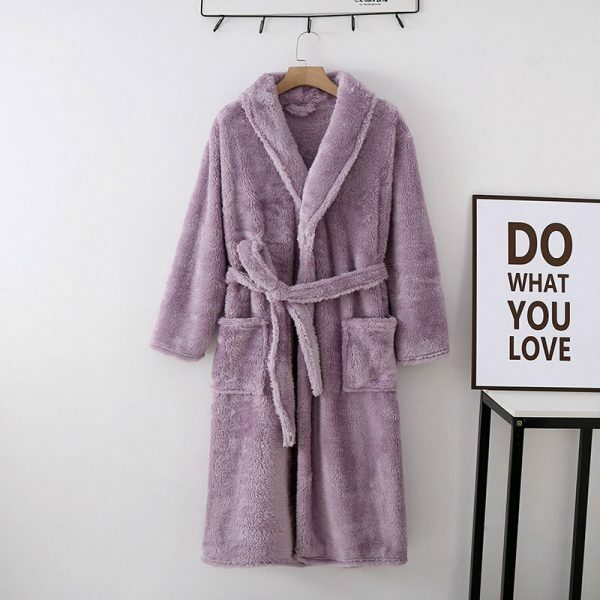 Y2K Streetwear Fluffy Cotton Robes for Men & Women - Cute Pajamas for Couples - Household Bathrobe Gift