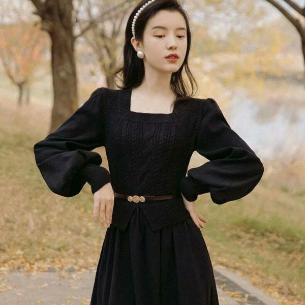 Y2K Streetwear French Victorian Princess Dress