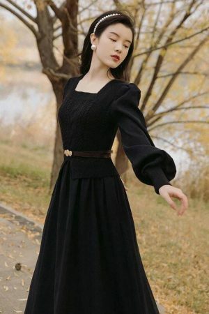 Y2K Streetwear French Victorian Princess Dress