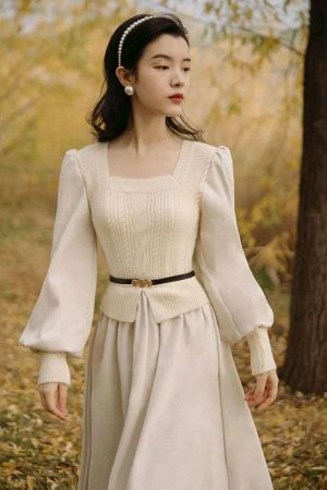 Y2K Streetwear French Victorian Princess Dress