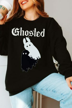 Y2K Streetwear Ghost Sweatshirt for Best Friend Gift