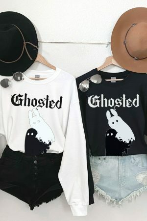 Y2K Streetwear Ghost Sweatshirt for Best Friend Gift