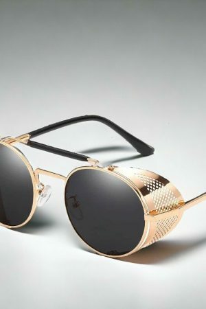 Y2K Streetwear Goth Retro Steampunk UV400 Sunglasses