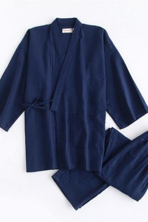 Y2K Streetwear Japanese Kimono Pajamas Set for Men and Women