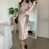 Y2K Streetwear Knitted Sweater Dress for Women