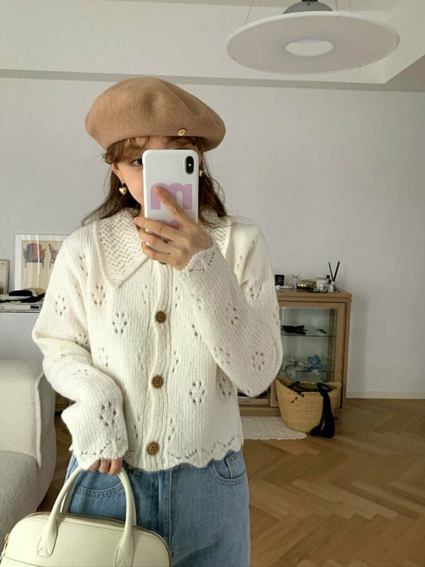 Y2K Streetwear Korean Style Solid Color Wool Beret