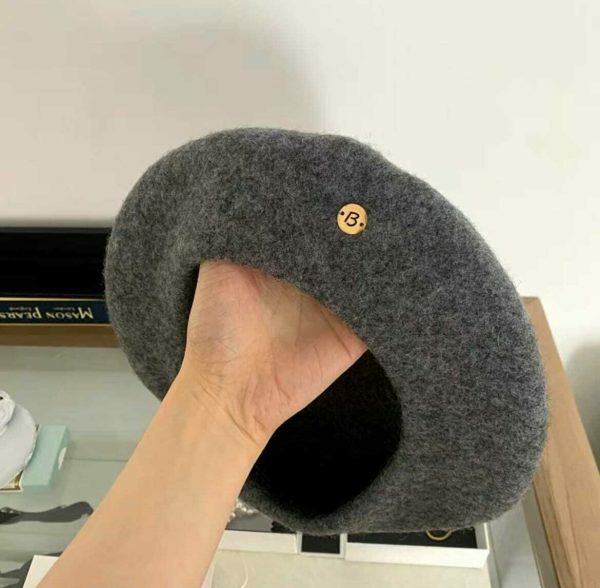 Y2K Streetwear Korean Style Solid Color Wool Beret