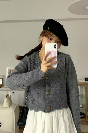 Y2K Streetwear Korean Style Solid Color Wool Beret