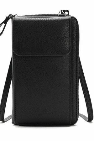 Y2K Streetwear Leather Shoulder Bag for Women - Crossbody Purse & Wallet Combo