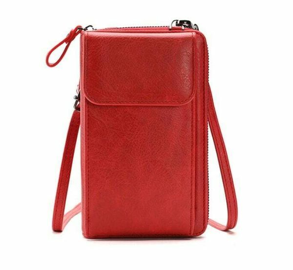 Y2K Streetwear Leather Shoulder Bag for Women - Crossbody Purse & Wallet Combo