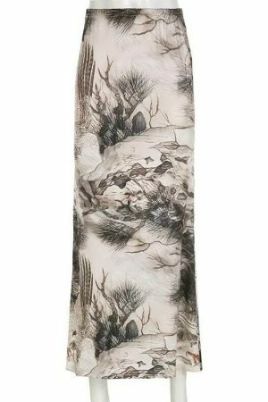 Y2K Streetwear Maxi Skirt for Women