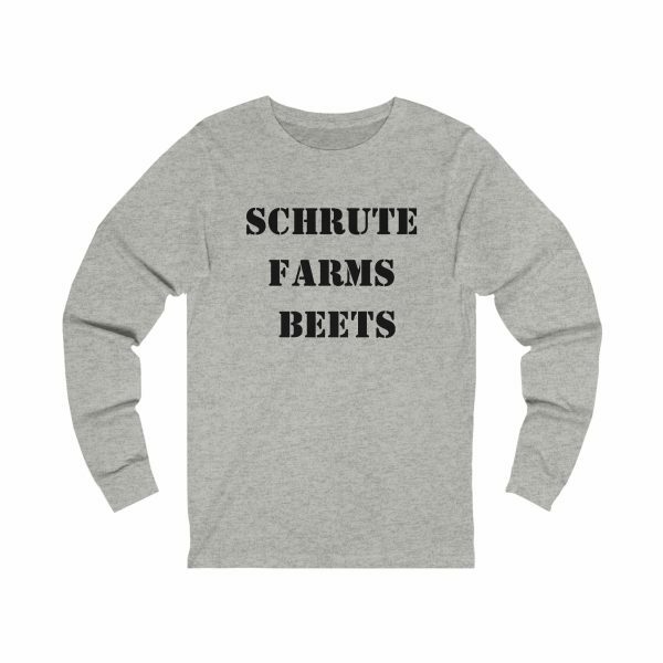 Y2K Streetwear: Schrute Farms Beets Long Sleeve Shirt - Dwight Schrute Inspired - Sitcom Running Aesthetic