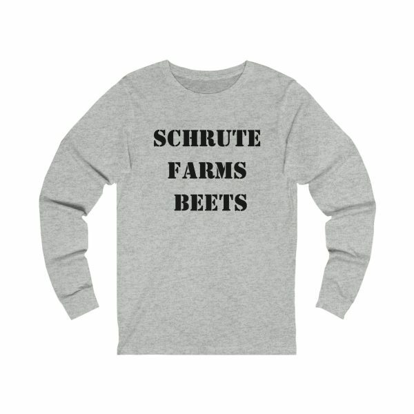 Y2K Streetwear: Schrute Farms Beets Long Sleeve Shirt - Dwight Schrute Inspired - Sitcom Running Aesthetic