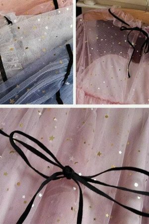 Y2K Streetwear Sequined Patchwork Mini Dress