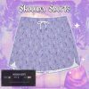 Y2K Streetwear Shorts - Moon Sugar & Soul Gems, Medieval Gamer Aesthetic