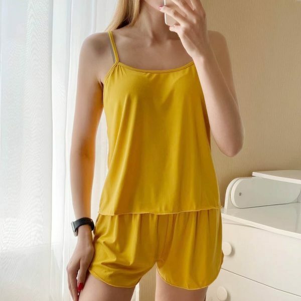 Y2K Streetwear Sleepwear Set for Women - Cute Summer Pajamas