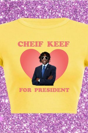 Y2K Streetwear Slogan Tee - Cheif Keef For President