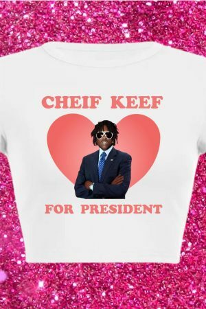 Y2K Streetwear Slogan Tee - Cheif Keef For President