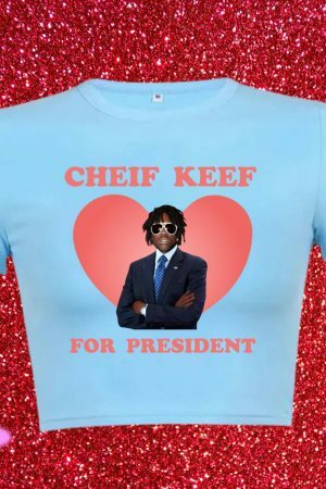 Y2K Streetwear Slogan Tee - Cheif Keef For President