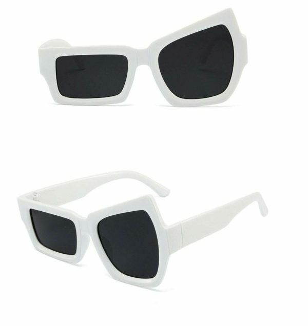 Y2K Streetwear Sunglasses: Edgy Big Frame Quirky Rave Party Futuristic Aesthetics