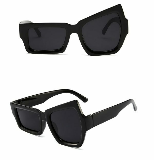 Y2K Streetwear Sunglasses: Edgy Big Frame Quirky Rave Party Futuristic Aesthetics