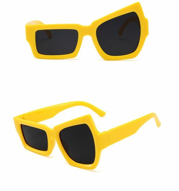 Y2K Streetwear Sunglasses: Edgy Big Frame Quirky Rave Party Futuristic Aesthetics