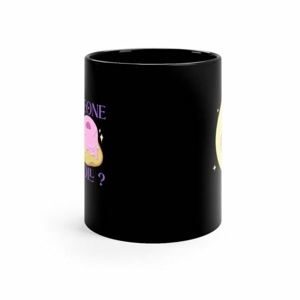 Y2K Streetwear Sweet Roll Mug - Black DnD Medieval Coffee Lover Tavern Gamer Gift