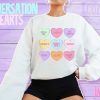 Y2K Streetwear Valentines Conversation Hearts Sweatshirt - Couples Cozy & Warm Aesthetic