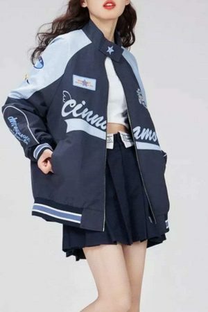 Y2K Streetwear Varsity Jacket